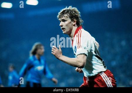 Football, Bundesliga, 1980-1981, stade de la Ruhr, Bochum et Hambourg SV 0:3, scène du match, Holger Hieronymus (VHS) Banque D'Images