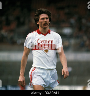 Football, Bundesliga, 1980-1981, stade du Rhin, Fortuna Düsseldorf contre le VfB Stuttgart 3:1, scène du match, Walter Kelsch (Stuttgart) Banque D'Images