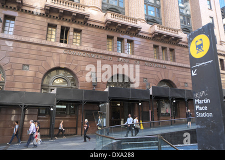 Commonwealth Bank of Australia Siège social à martin place, Sydney, Australie Banque D'Images