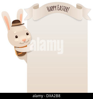 Happy Easter Bunny à la Vierge à Poster Banque D'Images