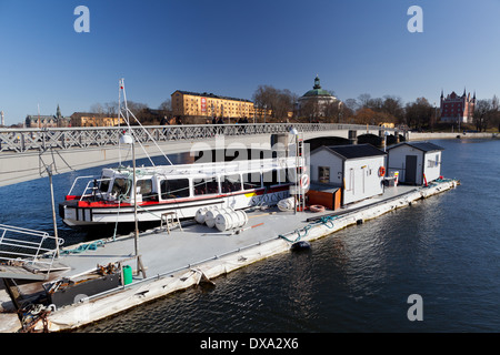 Stockholm, Suède : bacs à Blasieholmen Banque D'Images