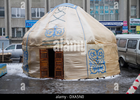 Kazakhstan Petropavlovsk,- 21 mars 2014 : célébration du nouvel an musulman Banque D'Images