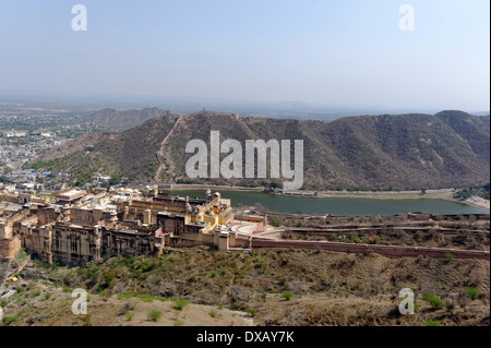 Vue de Fort Nahargarh Banque D'Images