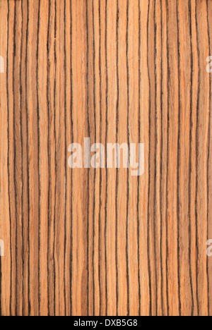 Texture rayée, zebrano wood grain Banque D'Images