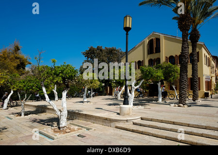 Cour de Centre Suzanne Dellal dédié à la danse et du théâtre dans le quartier de Neve Tzedek Tel Aviv ISRAËL Banque D'Images