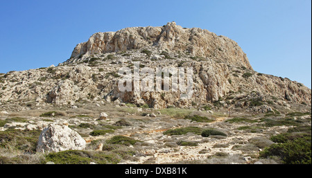 Table Mountain solitaire, à proximité de Cape Greco, de Chypre, de l'Europe du Sud Banque D'Images