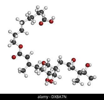 Mupirocine (pseudomonic) molécule d'antibiotiques. Utilisé en application topique contre les bactéries gram-positives. Banque D'Images