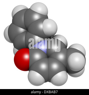 La pirfénidone la fibrose pulmonaire idiopathique (FPI) molécule pharmaceutique. IPF est une rare maladie pulmonaire. Banque D'Images