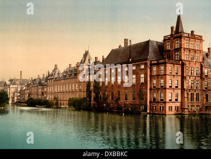 Vijverberg, de La Haye, Hollande, vers 1900 Banque D'Images