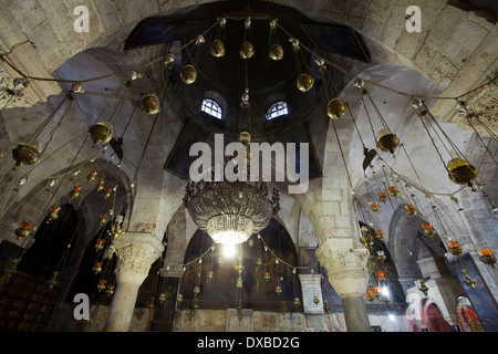 Chapelle de Sainte Hélène, église du Saint Sépulcre, Jérusalem, Israël. Banque D'Images