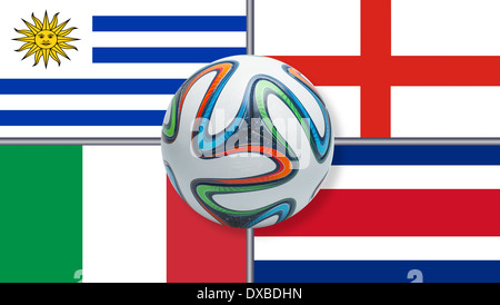 2014 Coupe du Monde Brésil Groupe D Banque D'Images
