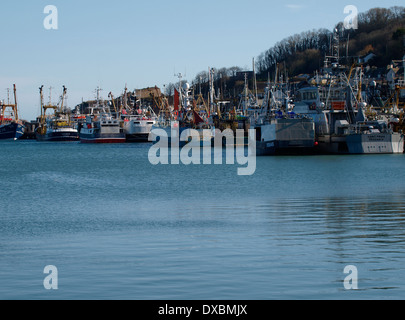 Le port de Newlyn, Penzance, Cornwall, UK Banque D'Images