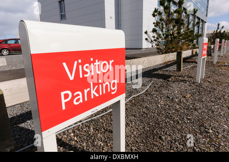 Visiteurs parking sign Banque D'Images