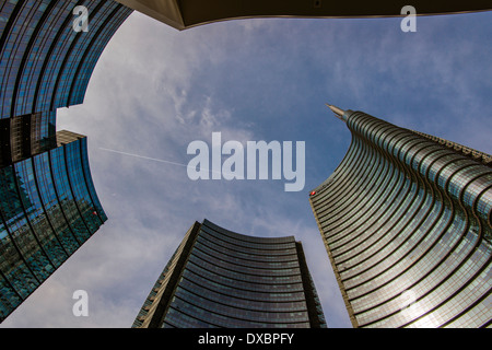 Quartier des affaires de Porta Nuova, Milan, Lombardie, Italie Banque D'Images
