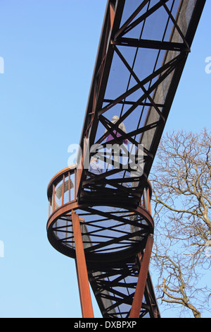 Le Rhizotron et Xstrata Treetop Walkway, Kew Gardens, London, England, UK Banque D'Images