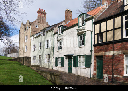 Dun Dun chalet vache Cow Lane, Durham North East England UK Mars 2014 Banque D'Images