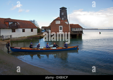 Langstone Harbour et Mill Banque D'Images