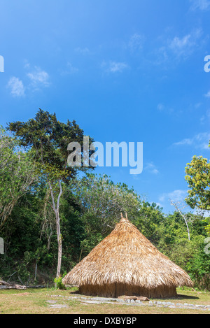 Chambre Simple d'un Kogi indien au Parc National Naturel de Tayrona en Colombie Banque D'Images