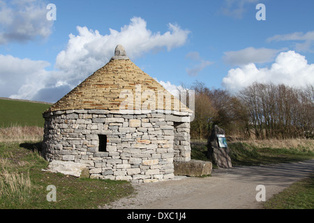 Kazun croate construit dans le Peak District à foin Persil près de Hartington par des tailleurs de pierre istrienne traditionnelle Banque D'Images