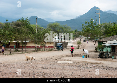 Village de yapatera, Piura. Pérou. Banque D'Images