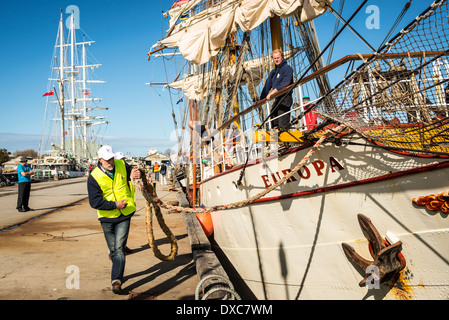 Europa d'amarrer à Williamstown, Victoria Banque D'Images