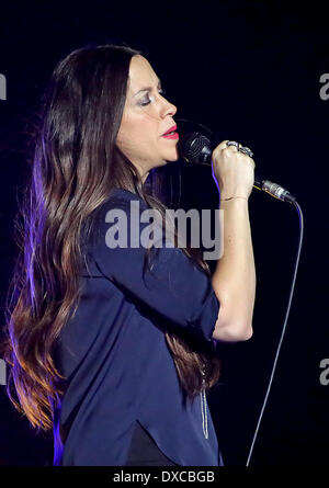 Alanis Morissette à la Liverpool Echo Arena Liverpool, Angleterre - 30.11.12 comprend : Alanis Morissette Où : Vivre Banque D'Images