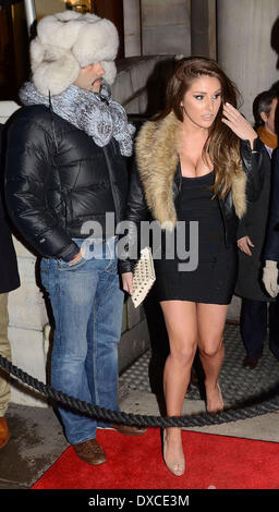 Lucy Pinder, au prix d'écrous soviétique a tenu à aura à Mayfair. Londres, Angleterre - 06.12.12 Avec : Lucy Pinder où : Banque D'Images