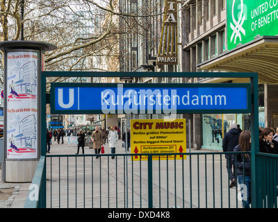 Kurfurstendamm U-Bahn station, Berlin, Germany, Europe Banque D'Images