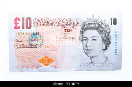 billet de 10 livres. Banque D'Images