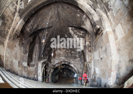 De l'église du sépulcre de Saint Mary, Jérusalem, Israël. Banque D'Images