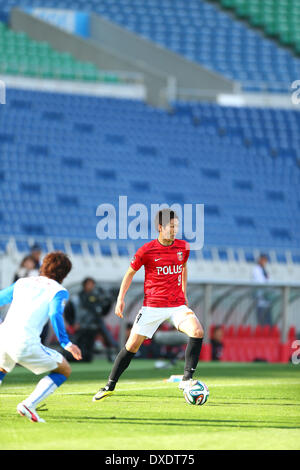 Saitama, Japon. Mar 23, 2014. Genki Haraguchi (REDS) Football/soccer : 2014 J.Division de Ligue 1 match entre Urawa Red Diamonds 1-1 Shimizu s-Pulse à Saitama Stadium 2002 à Saitama, Japon . Mm. Kenzaburo © Matsuoka/AFLO/Alamy Live News Banque D'Images