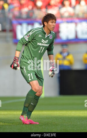 (Cerezo Jin-Hyeon Kim), le 23 mars 2014 - Football / Soccer : 2014 J.League Division 1 match entre Kashima Antlers 0 - 2 Cerezo Osaka au stade de soccer de Kashima dans Ibaraki, Japon. (Photo de bla) Banque D'Images