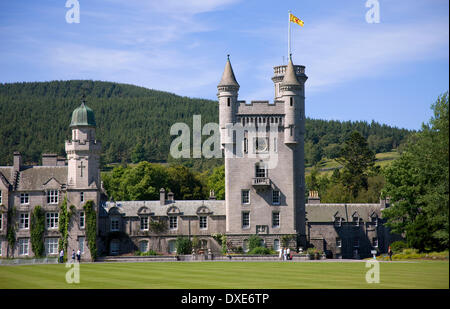 Le château de Balmoral, Royal Deeside, Aberdeenshire Banque D'Images