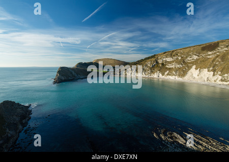 Crique de Lulworth Cove, sur la côte jurassique, Dorset, Angleterre Banque D'Images