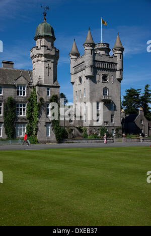 Le château de Balmoral sur Royal Deeside dans aberdeenshire Banque D'Images