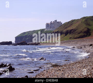 15e siècle le château de Dunbeath, Caithness, N/E de l'Écosse. Banque D'Images