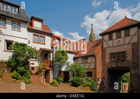 Porte de ville de Dilsberg partie de Neckargemund district Rhin-Neckar Baden-Wurttemberg Allemagne / Bade-wurtemberg Neckargemünd Banque D'Images