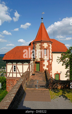 Maison du commandant du Rhin-neckar Neckargemund-Dilsberg Neckargemünd-Dilsberg / Allemagne Bade-wurtemberg district Banque D'Images