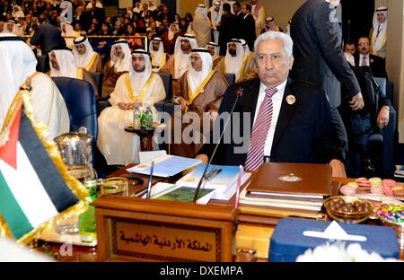 La ville de Koweït. Mar 25, 2014. Le Premier Ministre de Jordanie Abdullah Ensour assiste au sommet de la Ligue arabe dans la ville de Koweït, Koweït, mars.25, 2014. Le 25e Sommet de la Ligue arabe a donné le coup d'ici mardi. Credit : Noufal Ibrahim/Xinhua/Alamy Live News Banque D'Images