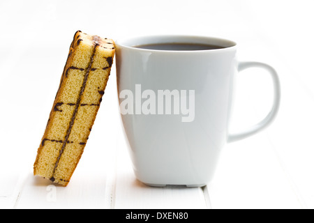 La tasse à café et desserts sucrés Banque D'Images