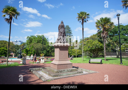 Statue de la reine Victoria dans l'Albert Park, Auckland, île du Nord, Nouvelle-Zélande Banque D'Images