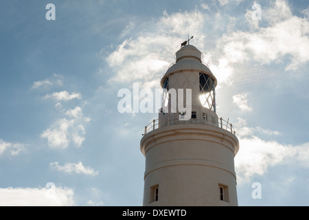 Europa Point Lighthouse, Gibraltar, l'Espagne. Banque D'Images