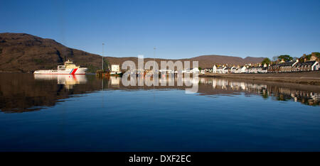 Front de mer d''Ullapool, Loch Broom, N/W Highlands. Banque D'Images