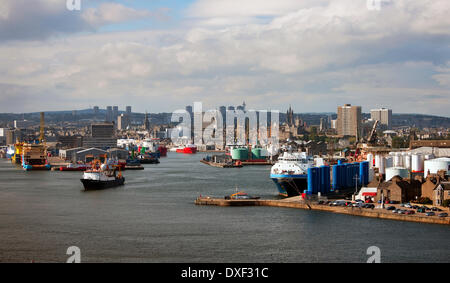 Le port d'Aberdeen, Écosse N/E Banque D'Images