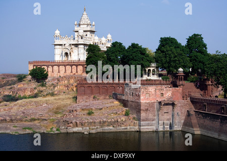 Jaswant Thada - Le Cénotaphe de Maharaja Jaswant Singh le deuxième - Jodhpur, au Rajasthan, en Inde. Banque D'Images