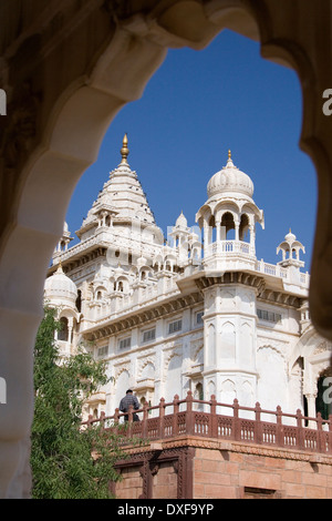 Jaswant Thada - Le Cénotaphe de Maharaja Jaswant Singh le deuxième - Jodhpur, au Rajasthan, en Inde. Banque D'Images