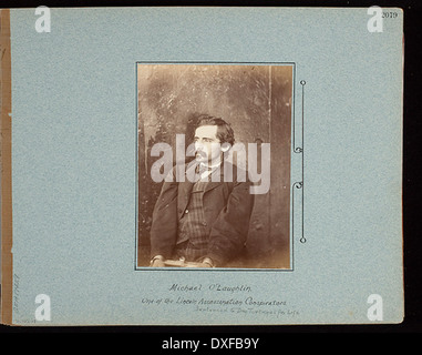 Michael O'Laughlin, l'un des conspirateurs dans l'assassinat du président américain Abraham Lincoln, est représenté sur une photo vintage. Cette image historique sert de référence importante pour comprendre les personnes impliquées dans l’un des événements historiques les plus notoires de l’Amérique. Banque D'Images