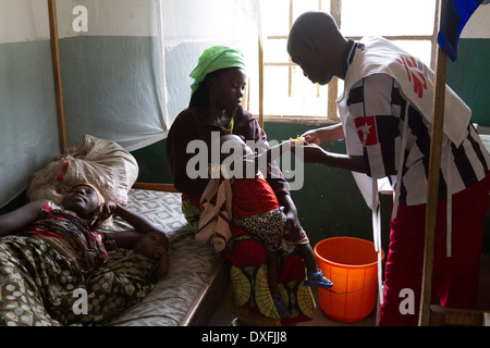 Centre de santé de Kinyandonyi, Rutshuru, Nord Kiwu ,RDC,République démocratique du Congo. Banque D'Images