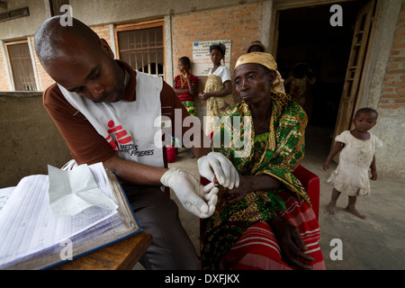 Centre de santé de Kinyandonyi, Rutshuru, Nord Kiwu ,RDC,République démocratique du Congo. Banque D'Images