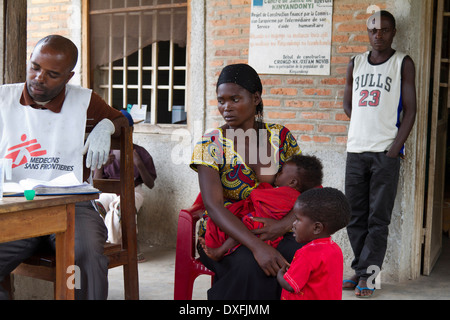 Centre de santé de Kinyandonyi, Rutshuru, Nord Kiwu ,RDC,République démocratique du Congo. Banque D'Images